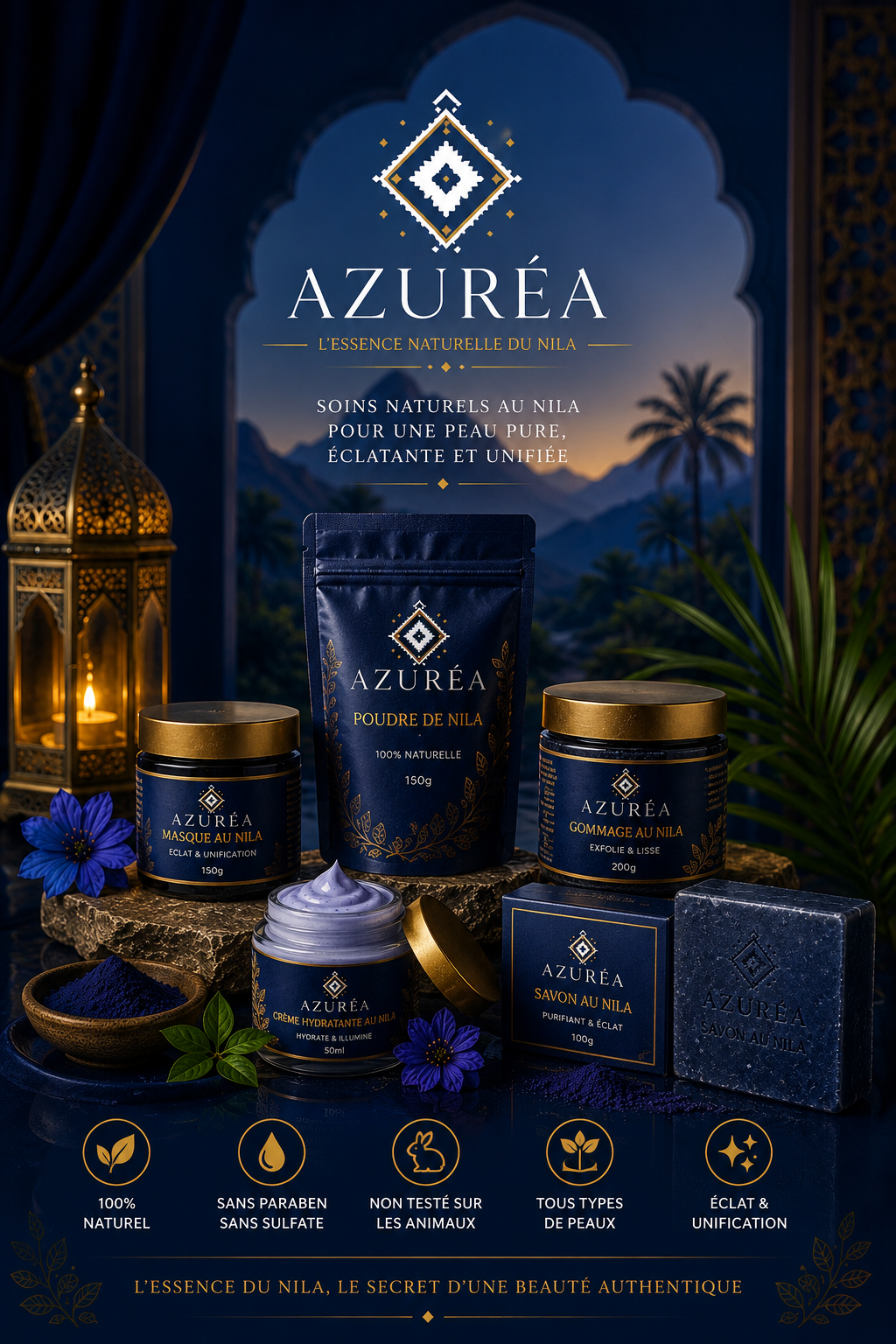 AZURÉA — Votre marque de cosmétiques au Nila, clé en main