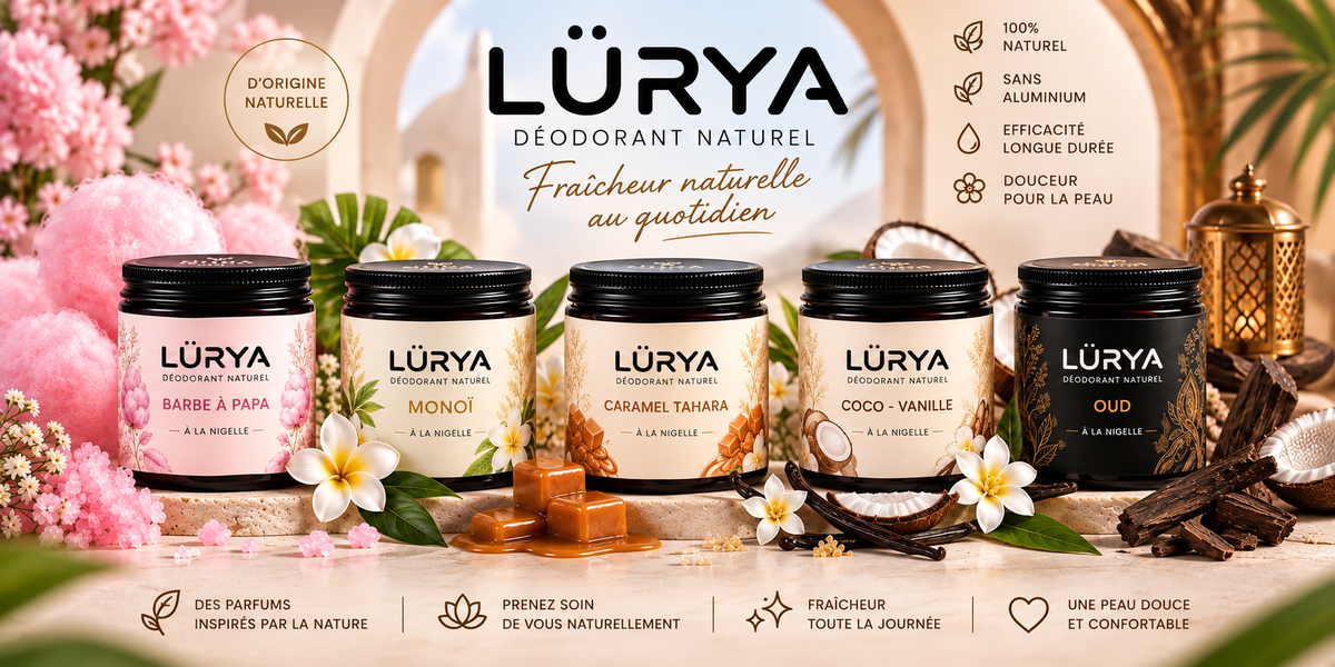 LÜRYA — Votre marque de déodorants naturels à la nigelle, clé en main