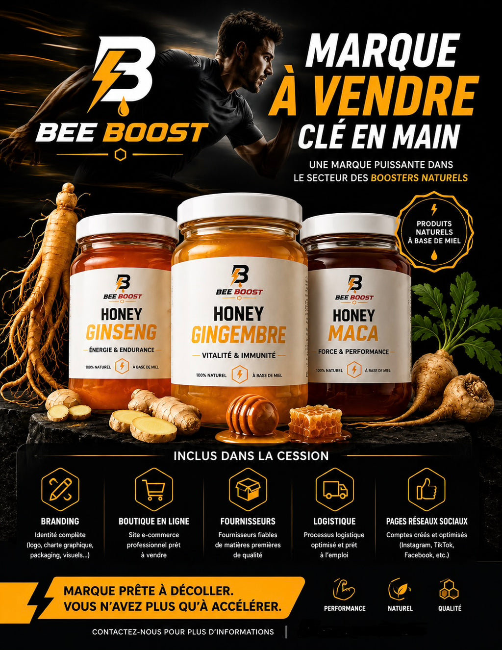 BEE BOOST — Votre marque de préparations naturelles au miel, clé en main