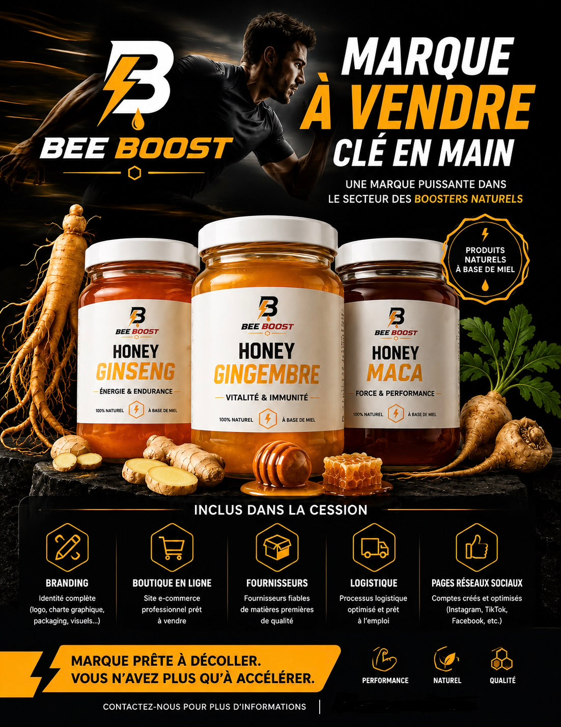 BEE BOOST — Votre marque de préparations naturelles au miel, clé en main