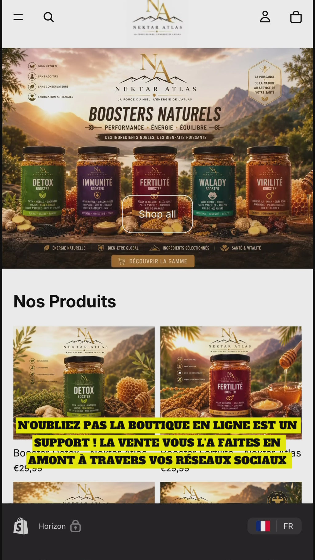 NEKTAR ATLAS — Votre marque de préparations au miel, clé en main